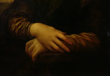 Mona Lisa, Detail ihrer Hände, ca. 1503-06